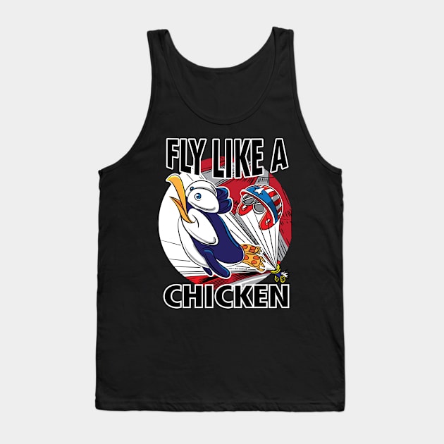 Penguin Fly Like Chicken Tank Top by eShirtLabs